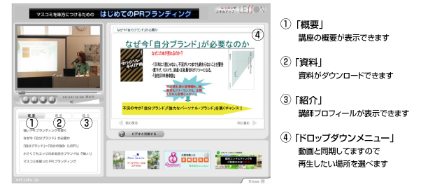 マスコミPR戦略講座画面操作方法はこちら
