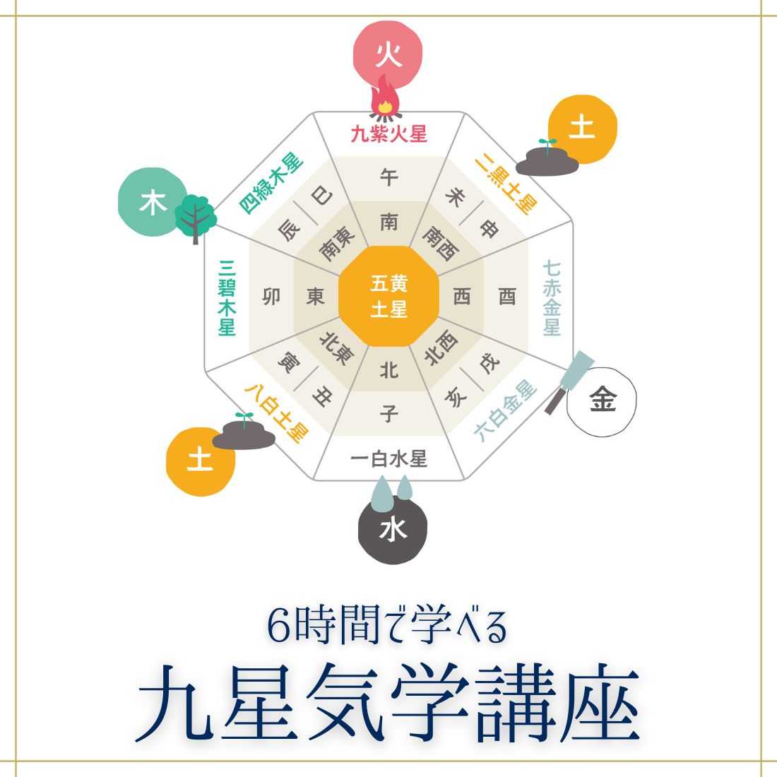 6時間で学べる！ 九星気学講座